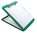 Saunders Green SlimMate Plastic Storage Clipboard with Low Profile Clip for Portable Mobile Organization (00561), Letter