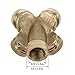 SYOOY 4 Hole Brass Spray Nozzle Misting Nozzles Garden Sprinklers Irrigation Fitting Water Connector 4 PCS