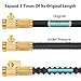Garden Hose 50 ft Expanding Car Wash Hose Stretch Hosepipe, Latex Core Expanding with Solid Brass Connectors, 9 Functions Spray Nozzle for Home, Garden, Shower Pets or Wash Car with One Hanger