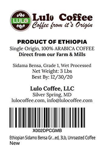 4 Ethiopian+Sidamo+Processed+Unroasted+Coffee