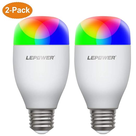 Smart Wifi Led Light Bulb 7w A19 E26 Multicolor Dimmable