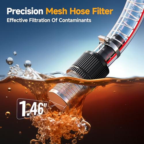 TaskStar Fuel Transfer Pump Battery Powered, 21V DC Cordless Diesel Transfer Pump Kit w/ 1X4.0Ah Battery, 12GPM Portable Self-Priming Pump Kit w/Nozzle&Hose Auto Shut Off for Diesel & Kerosene