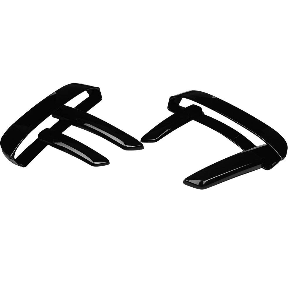 Keenso Front Fog Lamp Trim, 6Pcs ABS Plastic Front Fog Light Cover Air Vent Cover Trim for 5 2017-2018 Car Interior and Exterior Modification 5