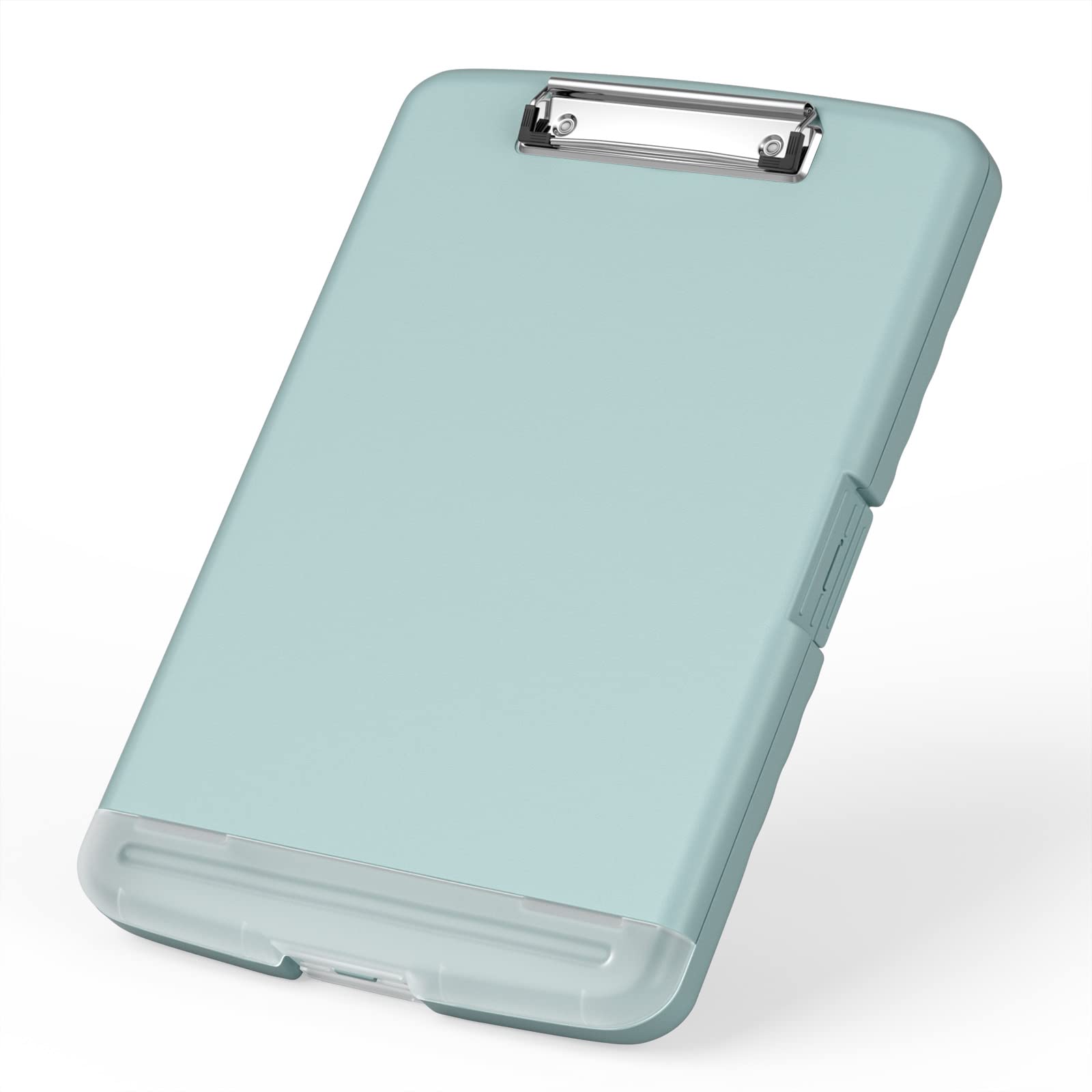 Photo 1 of Rimilak Plastic Clipboard with Storage, 8.5 x 11 High Capacity Folio Nursing Case with Pen Holder, Size 14.2 x 9.6 x 1.2? Folder Side-Opening for Classroom, Teacher, Smooth Writing, Dark Green