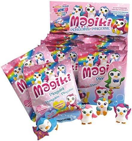MAGIKI 16370 Penguins-Display Box of 16 Foil Bags, Multi