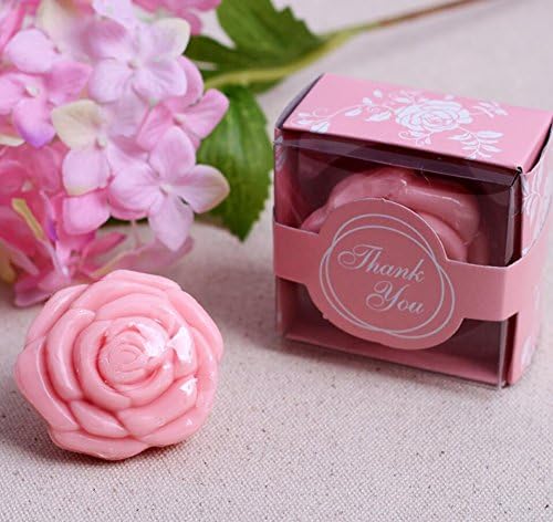 36pcs Creative Rose Soap For Wedding & Baby Shower Favors- Pink