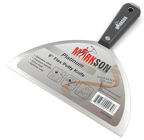 Markson Platinum Series Stainless Steel Putty Knives (8" Scraper)