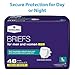 Member's Mark Unisex Protective Underwear Briefs Adult Diaper for Men & Women, Large, 48 ct