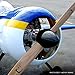 XOAR PJA 16x8 16 Inch 2 Blade RC Airplane Propeller Wood Prop for Gasoline Fixed-Wing RC Model Planes (16 x 8, Tractor)