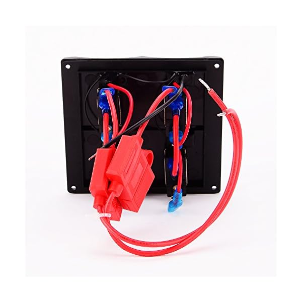 Iztor-Marine-Electric-3-Gang-Led-Toggle-Switch-Panel-With-Cigarette-Power-Socket-for-Boat-truck-and-Rv