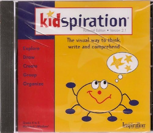 Kidspiration, Version 2.1: the Visual Way to Think, Write and Comprehend CD-ROM – January 1, 2004