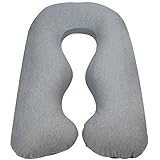 Leachco Back N Belly Chic Body Pillow Replacement Cover (Gray)