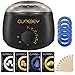 CUTEBEY Hair Removal Waxing Kit,  Wax Warmer with 4 Hard Wax Beans and 10 Wax Applicator Sticks, Natural wax of Legs, Face, Body, Bikini Area for Home Use