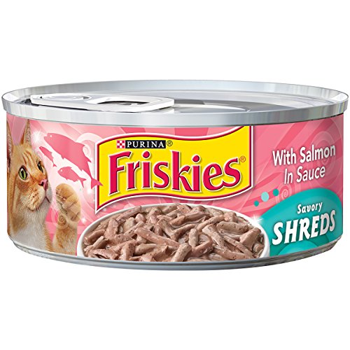 Purina friskies savory shreds with salmon in sauce cat …
