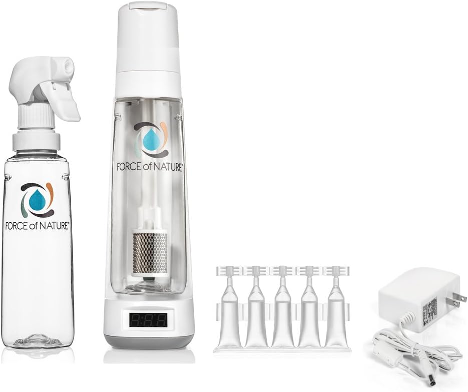 Force of Nature Non-Toxic Natural All-Purpose Cleaner/Deodorizer Starter Kit (5 Activator Capsules Included)