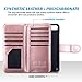 ULAK iPhone 8 Case, iPhone 7 Case, PU Leather iPhone 7/iPhone 8 Wallet Case with Credit Card Slot Magnetic Closure Flip Wallet Case Cover for Apple iPhone 7/8 4.7 inch - Rose Gold