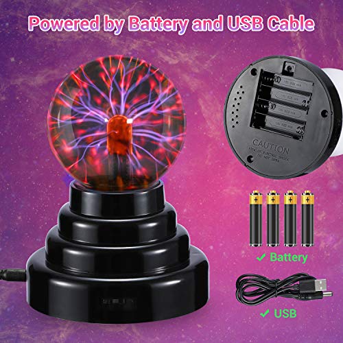 Flashmen Plasma Ball Science Toy For Kids Touch Sensitive...