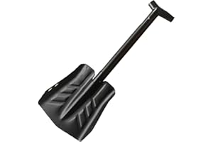 33 Inch Foldable Snow Shovel with Ice Saw, Aluminum Alloy for Car Camping Skiing