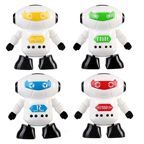 Livoty Clockwork Wind Up Running Robot Toy for Baby Kids Developmental Gift Puzzle Toys Lovely Gift for Child and Adult (Random Color)