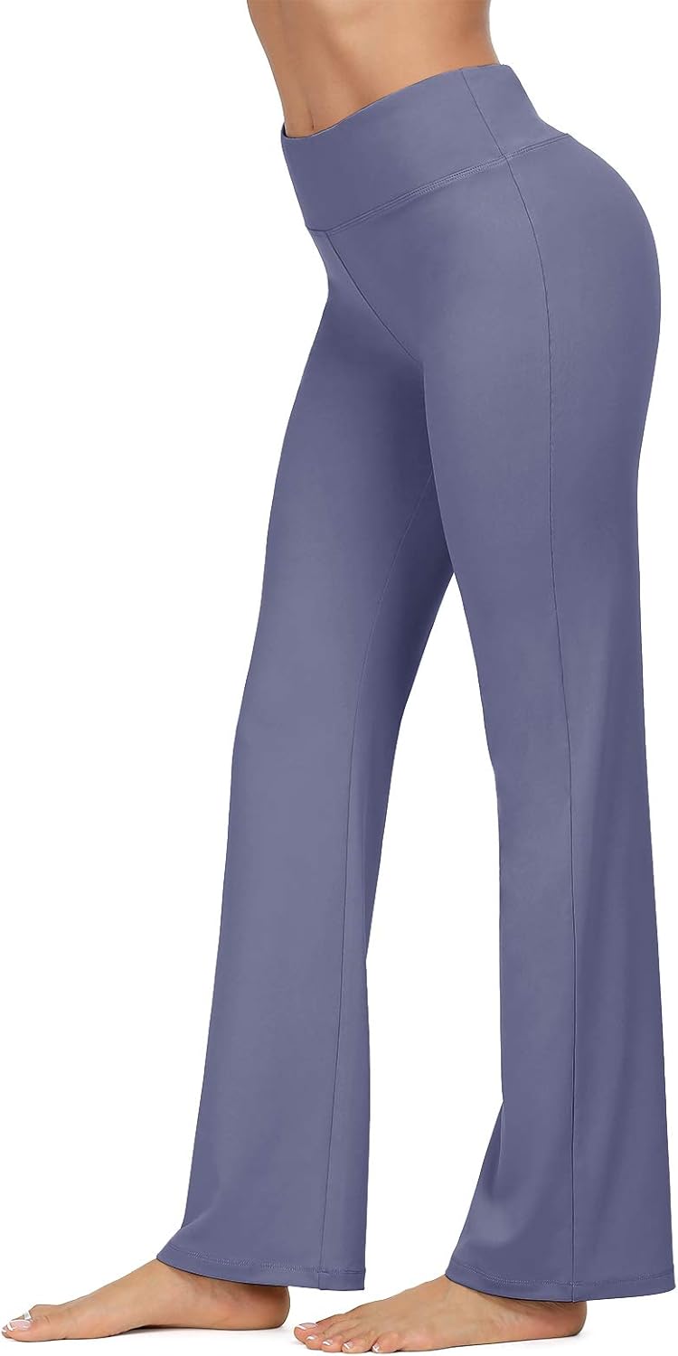 VIISHOW Women's Boot-Cut Yoga Pants Tummy Control Workout Non See-Through Bootleg Yoga Pants: Clothing