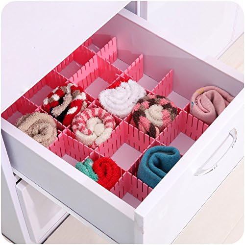 Chanyi(TM) DIY Plastic Grid Drawer Divider Adjustable Home Tidy Storage Organizer(Light Green)