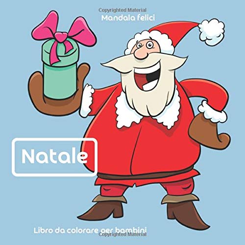 Natale Libro Da Colorare Per Bambini Mandala Felici