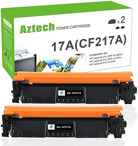 A Aztech Compatible Toner Cartridge Replacement for HP CF217A ( Black , 2-pack )