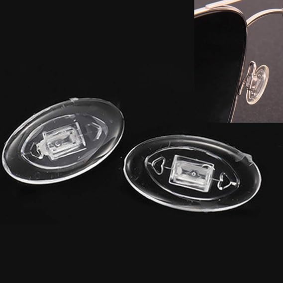 Amazon.com: Eyeglasses Nose Pads 15mm 6 Pairs Oval Pushin Push in Soft