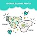 Seventh Generation Baby Diapers for Sensitive Skin, Animal Prints, Size 4, 108 Count (Packaging May Vary)