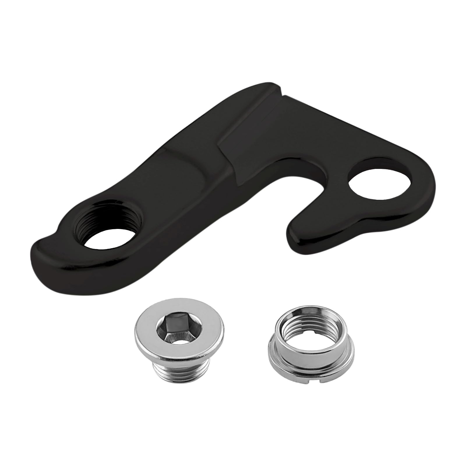 The Lord of the Tools 1x MTB Bicycle Rear Gear Mech Derailleur Hook Hanger RE9GA Tailhook Dropout Frame Adapter Compatible with Giant Bikes Anthem Compatible with XTC (Black)