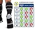 ABD ATHLETE Compression Socks, 20-25 mmHg, Medium - Black