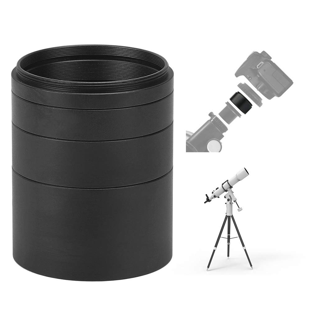 Mavis Laven Extension Tube Astronomical Telescope T2 Extension Tube Black M48*0.75 Alloy Accessory 5mm 10mm 15mm 30mm Extension Tube