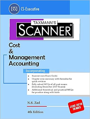 Scanner - Cost & Management Accounting (CS-Executive) For June 2018 Exams