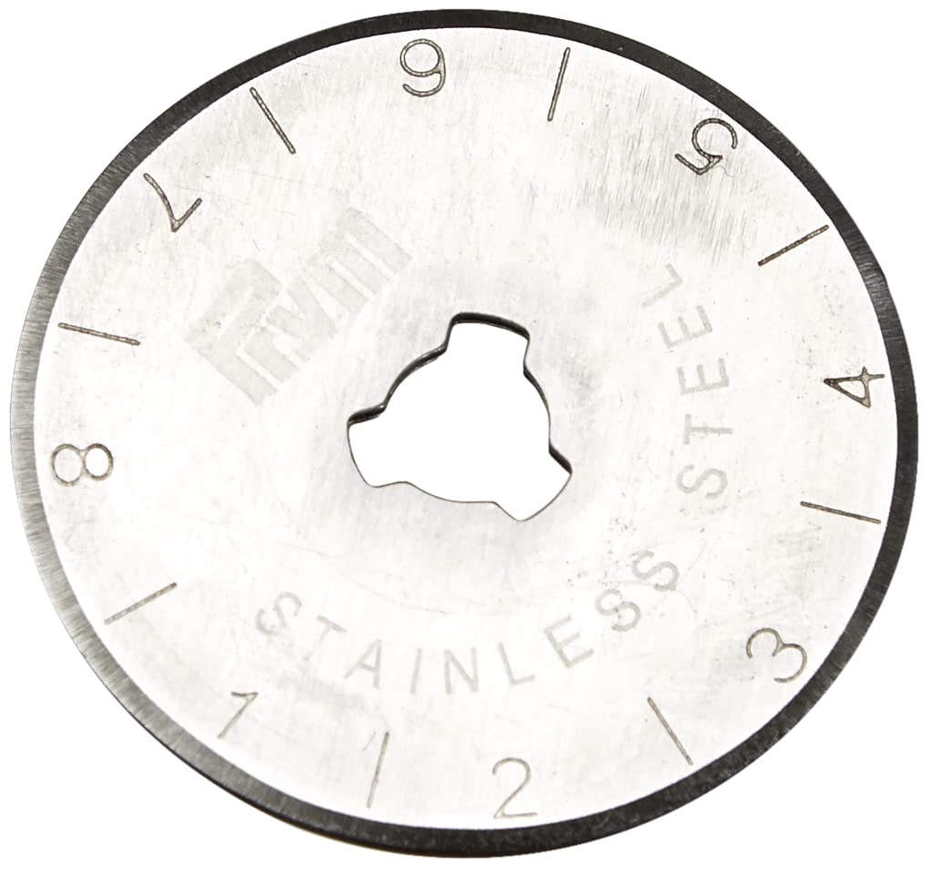 Prym 28 mm Spare Blades for Rotary Cutter Mini (One Pack of 2 piece ),Grey