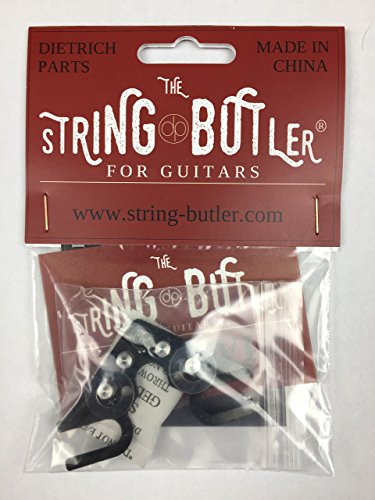 The String Butler V3 Guitar Tuning Improvement Device - Best Guitar Upgrade to Improve Tuning Stability (Black Chrome)