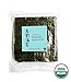 Organic Sushi Nori Premium Roasted Seaweed with 9 Inches by 9 Inches Bamboo Mat, 4.94 Ounces (50 Sheets) (50 Sheets with 1 Bamboo Mat)