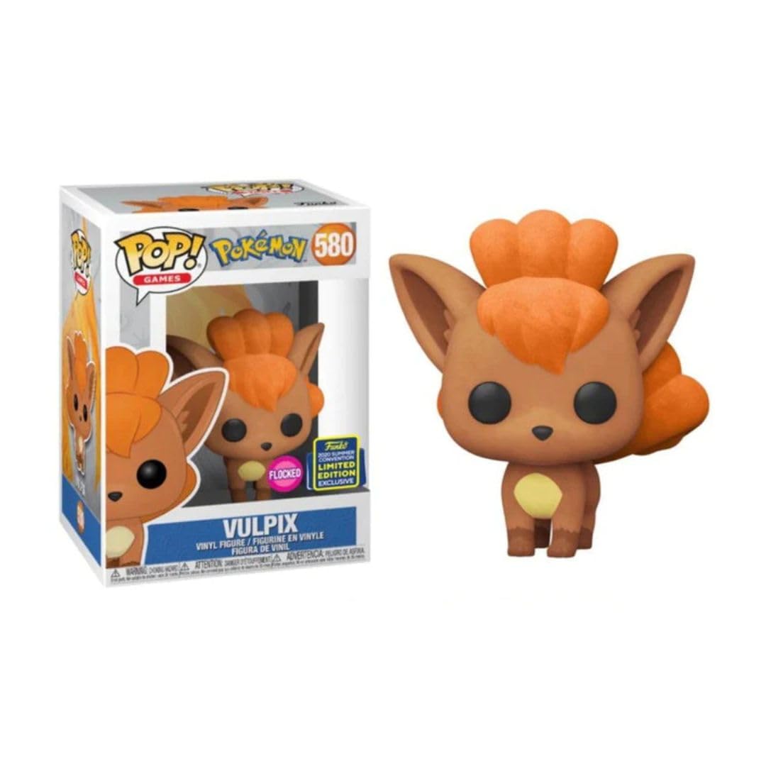 Funko Pop! Pokemon #580 Flocked Vulpix (2020 Summer Convention Exclusive)