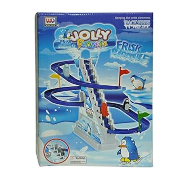 Nyrwana Jolly Penguine Trackset with Stairs, Sliding Movement (Mix)