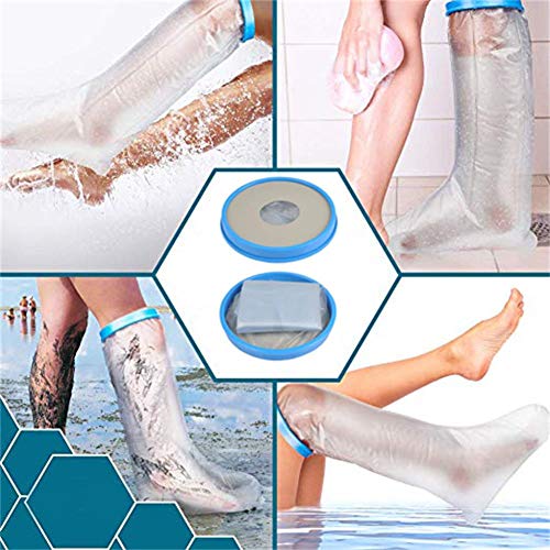 Leg Cast Cover for Shower Coobee Reusable Waterproof Bandage