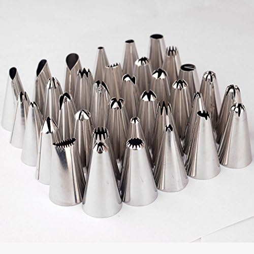 Taka Co Metal Piping New Qualified Cake Decorating 24Pcs/Set Large Stainless Steel Icing Piping Nozzles Pastry Tips Set Kitchen Accessories