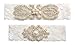 Wishprom Rhinestones Lace Wedding Bridal Garter Belt Set, Ivory