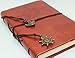 VALERY Nautical Refillable Personal Vegan Leather Journal - String Bound with Built-in Pen Holder and Vintage Brown Lined Diary Notebook , Creative Gift Idea for Vegans /Teachers/ Writers