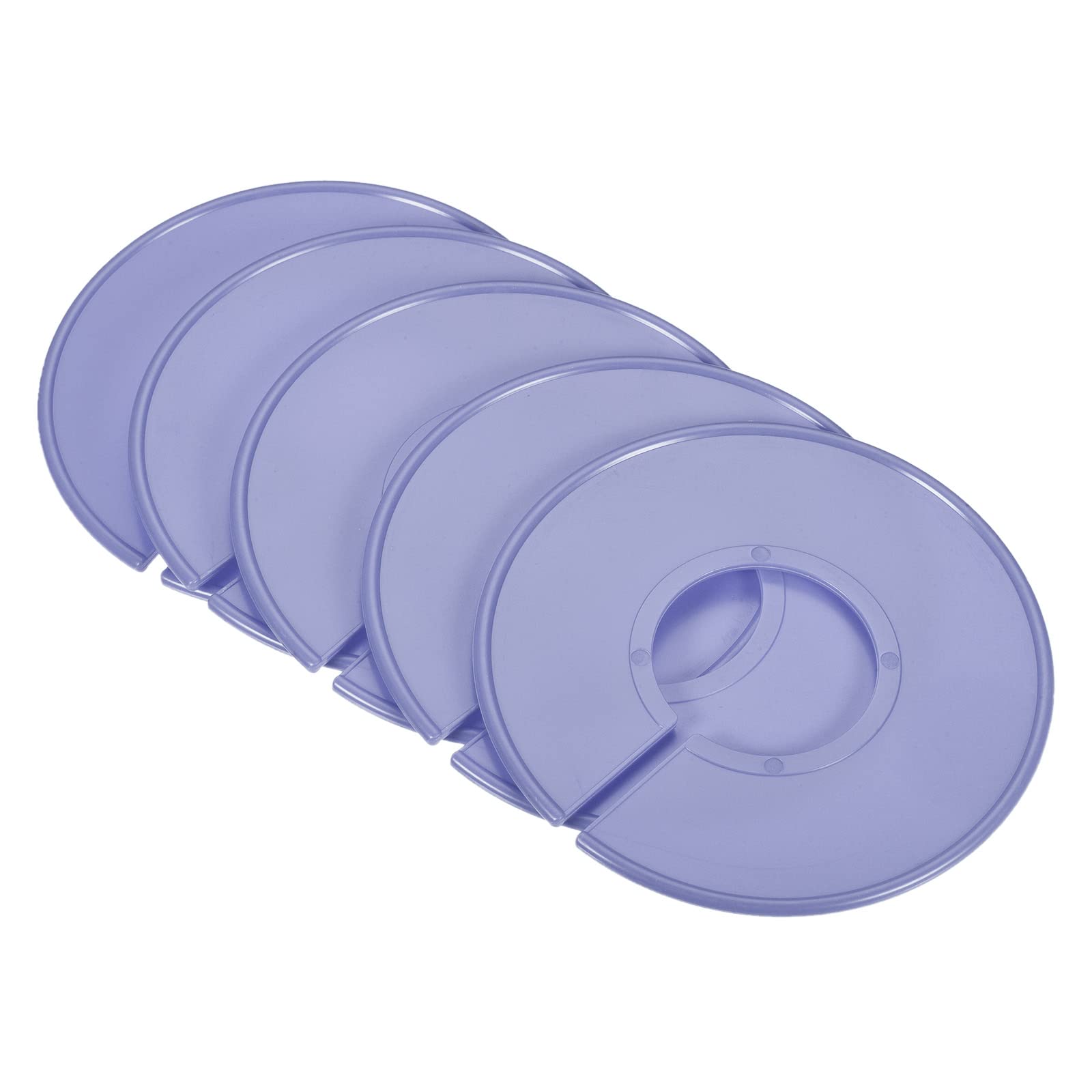 PATIKIL Clothes Dividers 10 Pack Blank Clothing Rack Size Sorting Reusable Wardrobe Round Hanger Separator, Gray