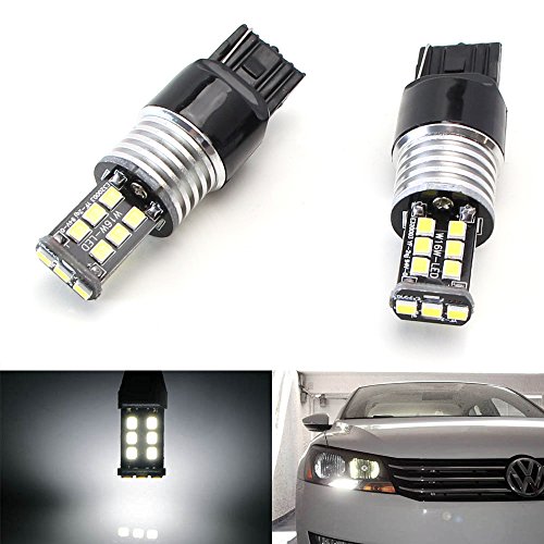 iJDMTOY (2) CANbus Error Free HID White 7440 CREE LED Bulbs for 2012-2015 Volkswagen Passat Daytime Running Lights
