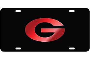 Craftique University of Georgia License Plates Black