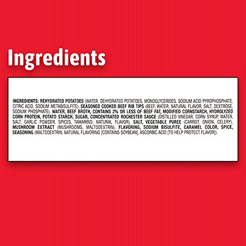 Hormel Compleats Beef Rib Tips with Mashed Potatoes and Gravy, 9 Ounce