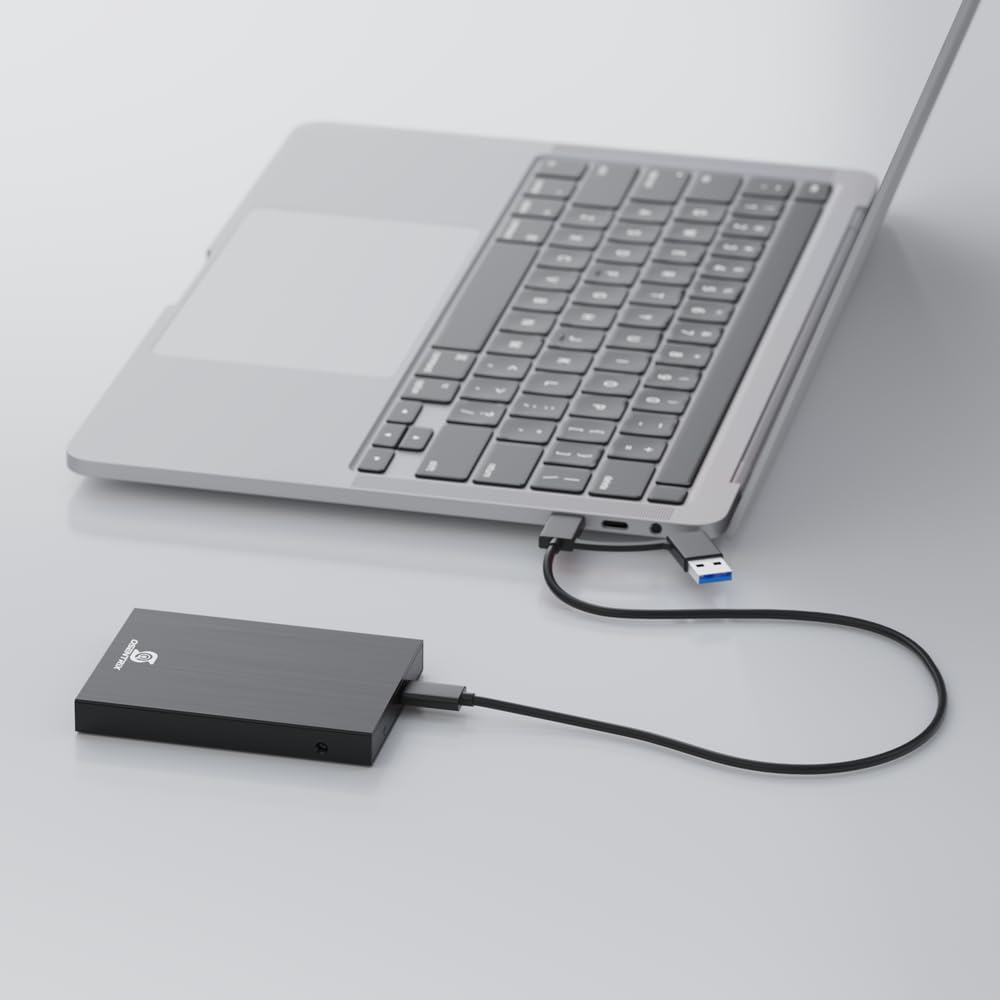 O2-BK 2TB USB 3.0 Pocket-Size Portable External Hard Drive (for Windows, MacOS, Xbox, PS)