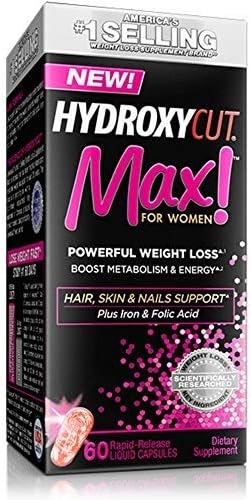 Hydroxycut Max! For Women Powerful Weight Loss, 60 Liquid Capsule