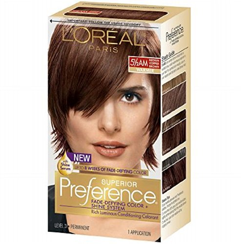 Pref Med Amber Cpr Brn Size 5.5am L'Oreal Preference Hair Color Medium Amber Copper Brown #5.5am