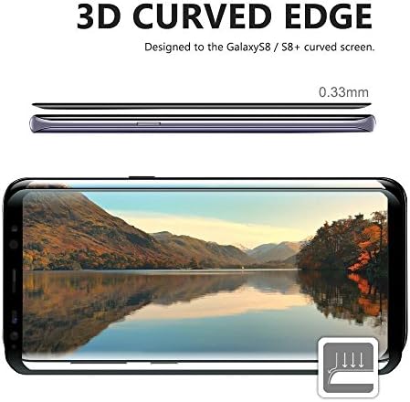 Samsung Galaxy S8 Plus Screen Protector, Tempered Glass Screen Protector for Samsung Galaxy S8 Plus (2018), Anti-Scratch/Case Friendly/Bubble Free/Anti-fingerprint